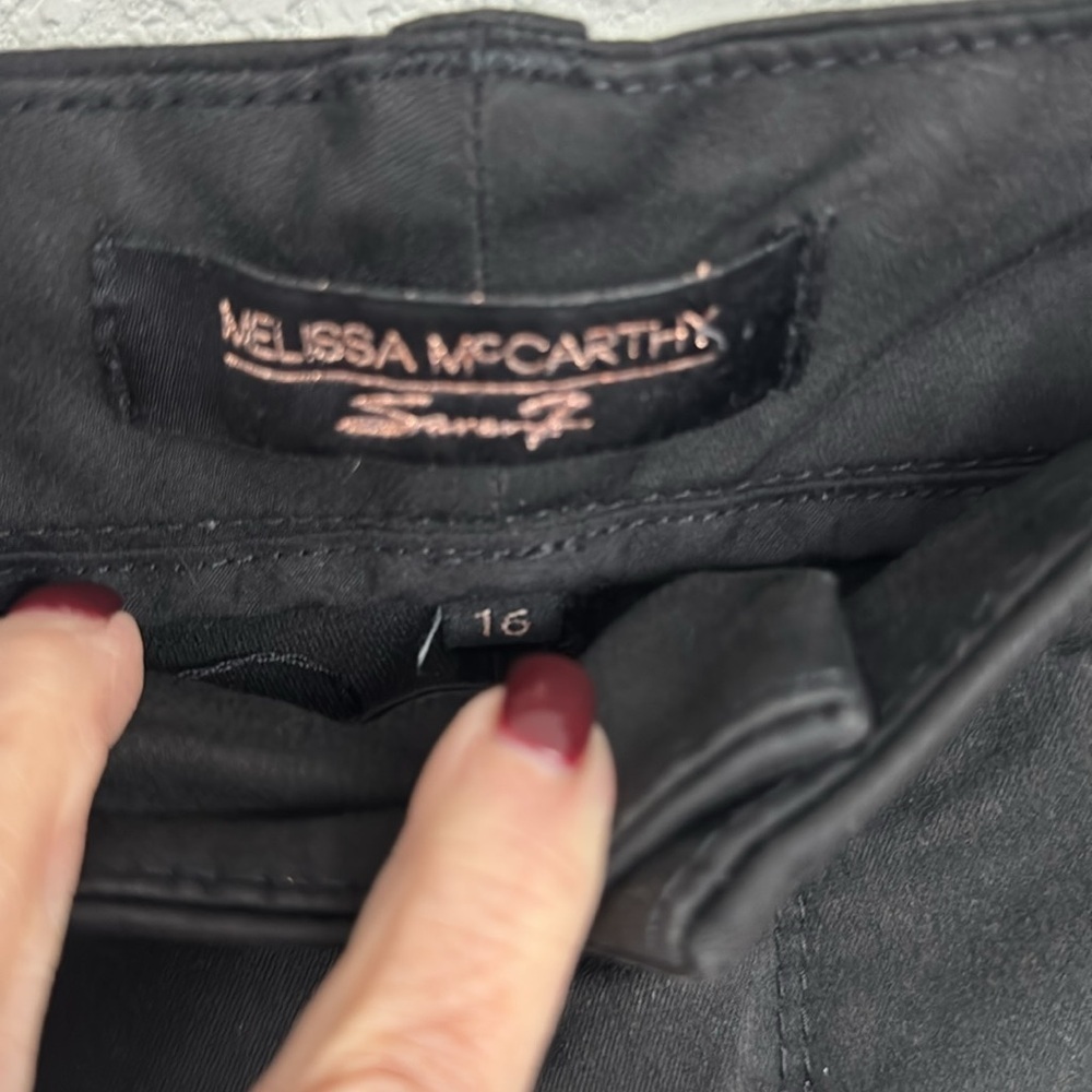 Melissa McCarthy Seven Women's Black Pencil Leg Stretch Jeans Size 14W - Picture 5 of 6
